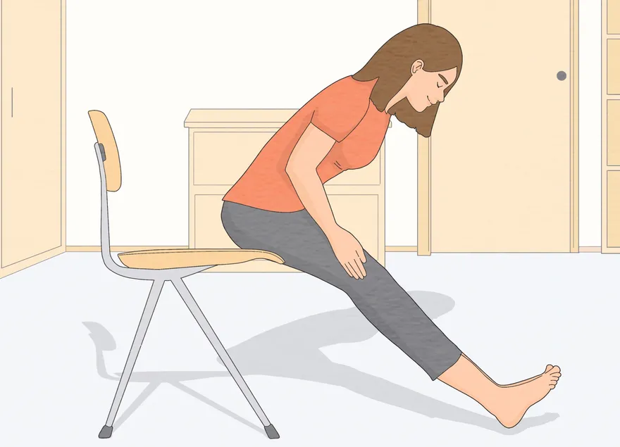 Como tonificar as pernas sentado