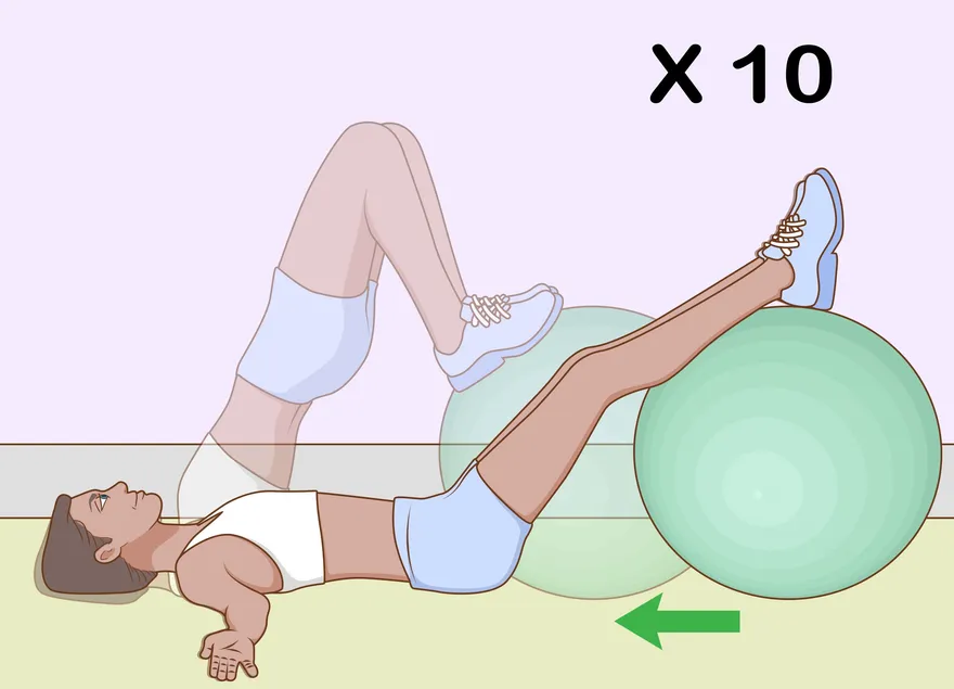 Como usar uma bola de exercícios para iniciantes