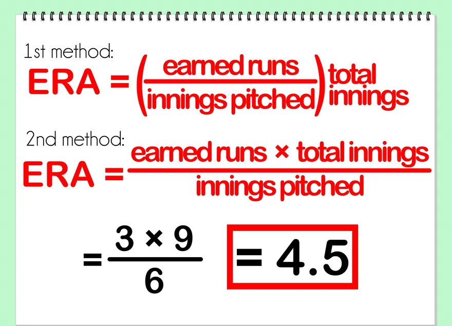 Como calcular a ERA (Earned Run Average)