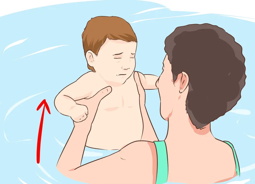 Como apresentar um bebê a uma piscina