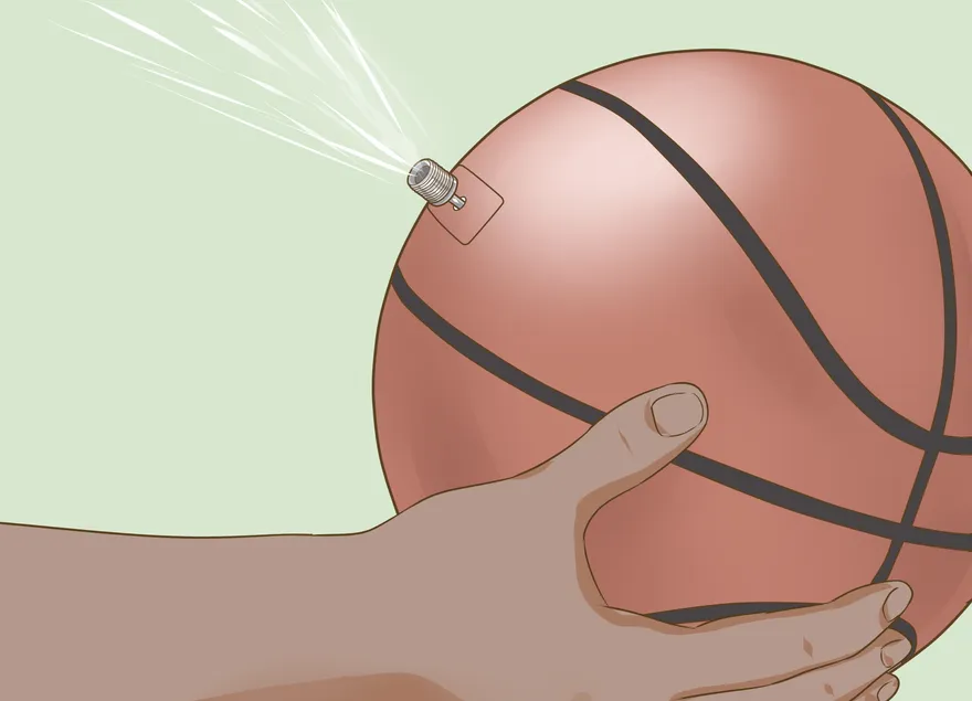 Como bombear uma bola de basquete Spalding Neverflat