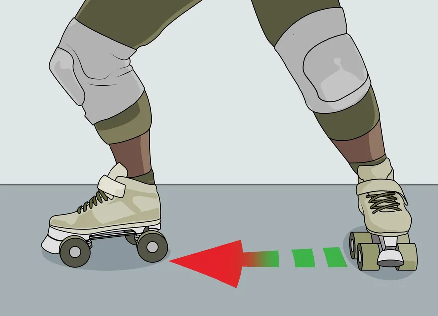 Como parar ao andar de patins