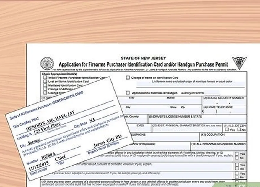 etapa 3 obtenha uma carteira de identidade de comprador de armas de fogo e uma permissão de compra de arma de fogo.