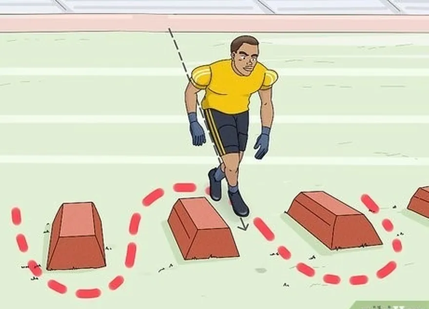 Passo 1 Pratique exercícios específicos para linebackers.