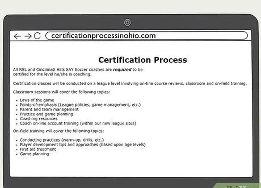 Passo 1 Procure o processo de certificação no local onde vive.