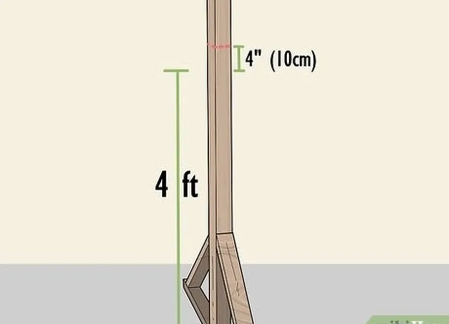 Etapa 2 Adicione 4 pol. (10 cm) à sua medida e marque-a em cada perna.