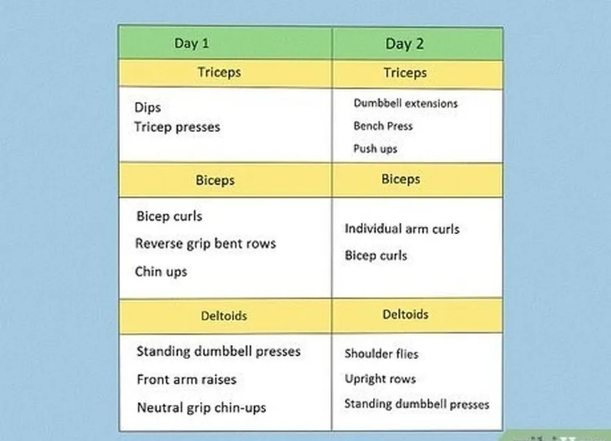 Passo 2 Procure fazer 2-3 exercícios para cada grupo muscular, em cada treino.