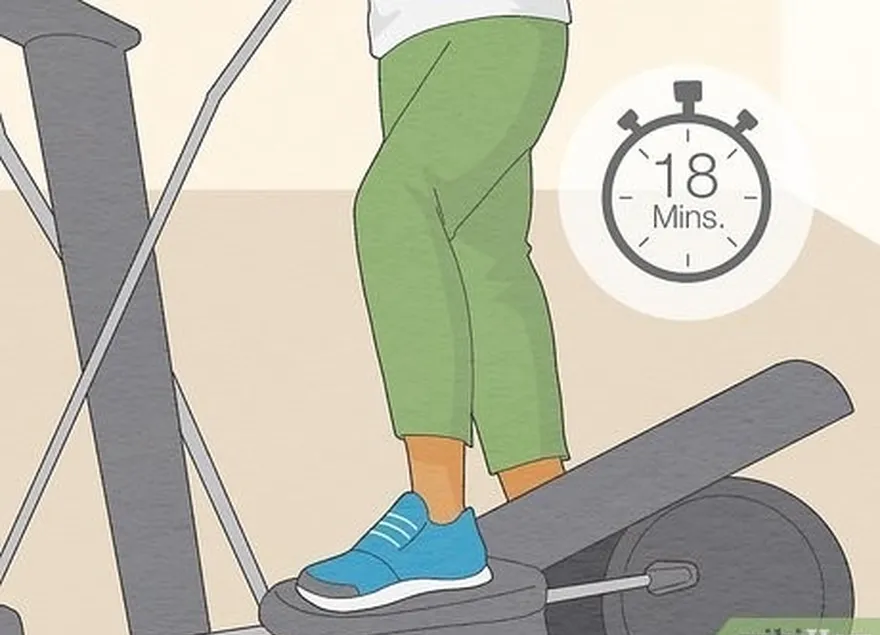 Faça exercício na máquina elíptica para um treino rápido e eficaz.