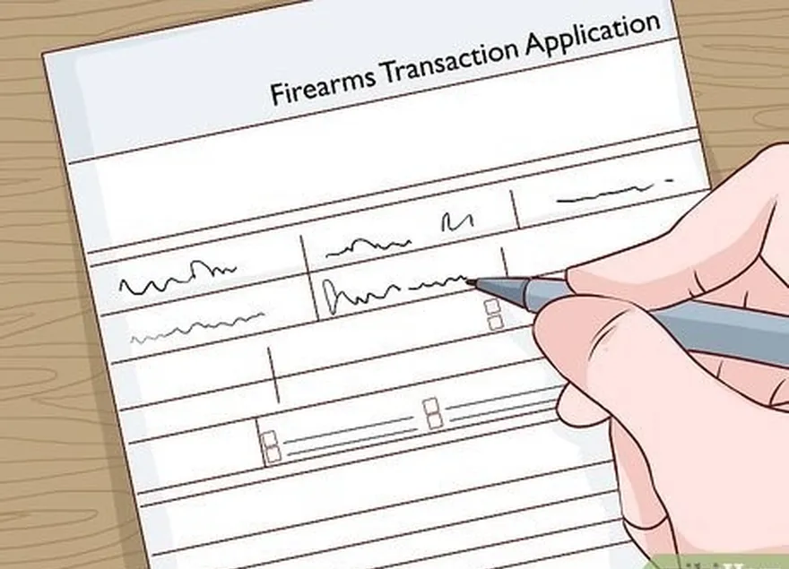 Passo 3 Preencha o formulário de Registo de Transação de Arma de Fogo.