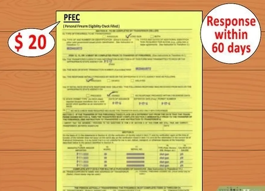 Etapa 6 Solicite uma verificação pessoal de elegibilidade para armas de fogo se você're not sure.