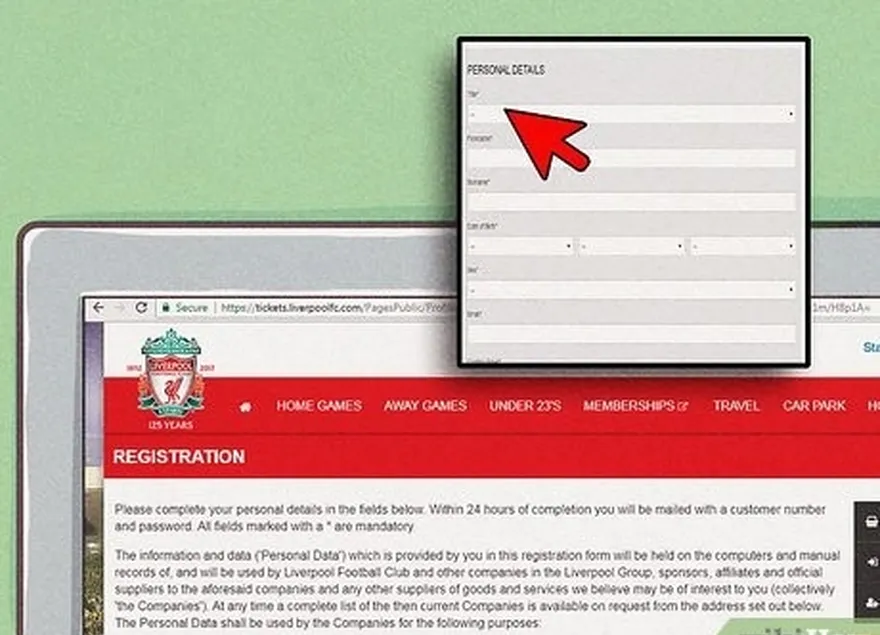 Passo 1 Crie uma conta no site do LFC.