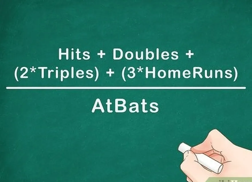 Passo 3 Calcule a percentagem de slugging...