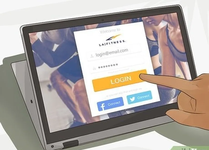 Passo 1 Faça o login na sua conta online da LA Fitness.