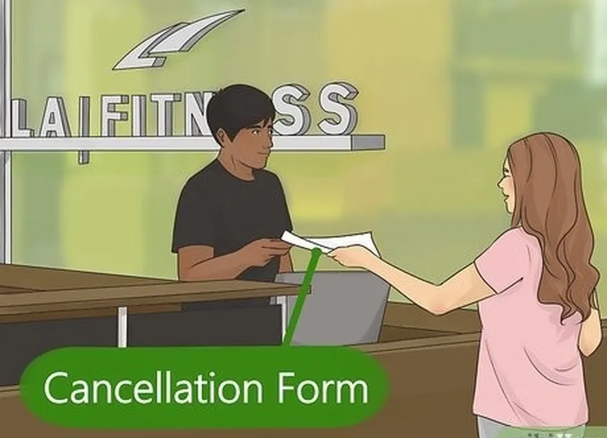 Passo 3 Obter um formulário de cancelamento num ginásio LA Fitness e não online.