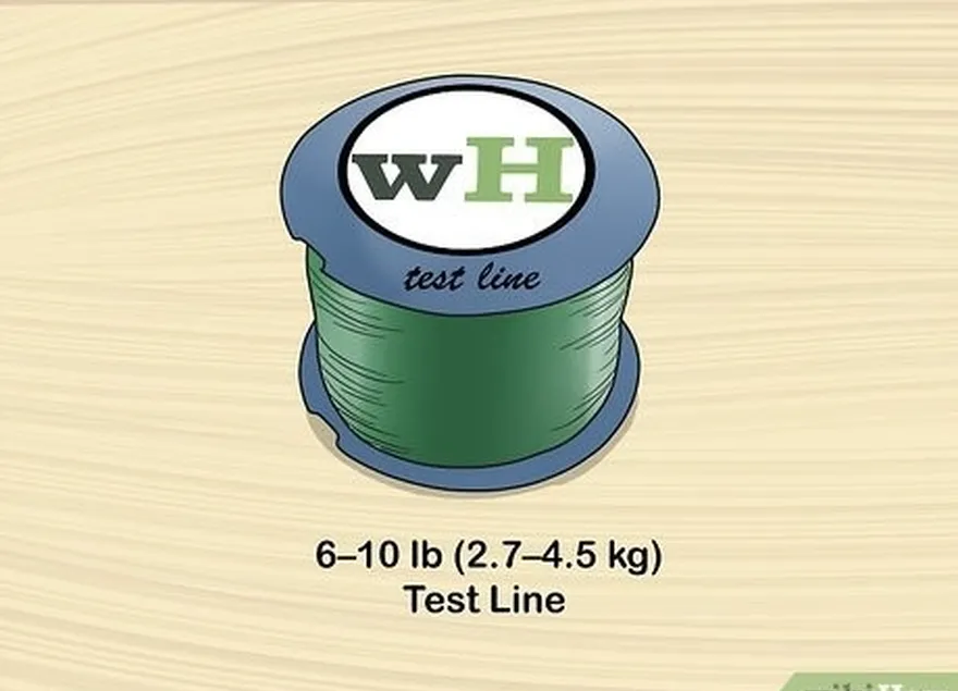 Etapa 3 Use linha de teste de 2,7 a 4,5 kg (6 a 10 lb).