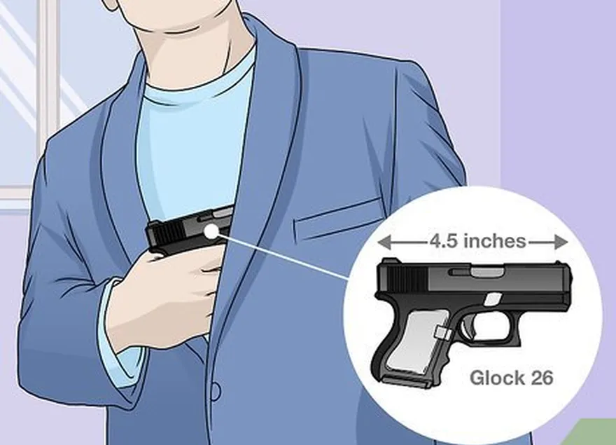 passo 4 escolha uma pistola mais pequena se tiver de a transportar consigo.