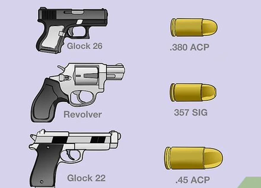 passo 2 compreender o calibre das balas mais comuns de armas de fogo.