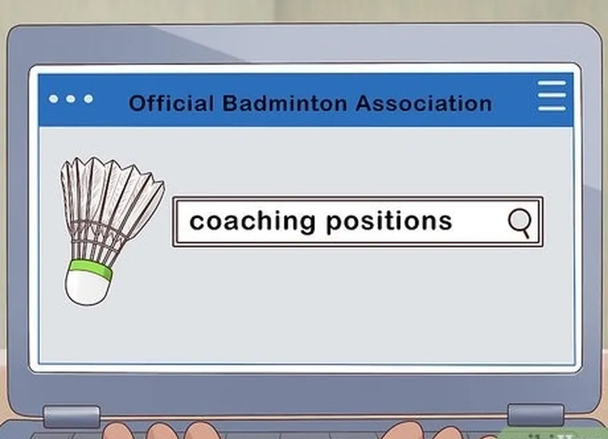 Etapa 2 Encontre cargos de treinador nos sites oficiais das associações de badminton.