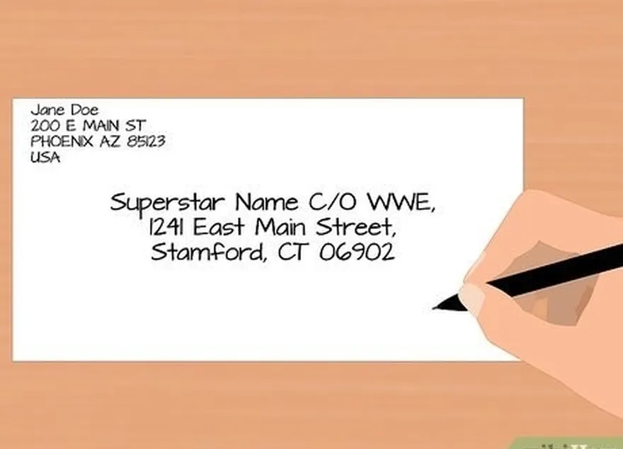 Passo 3 Envia uma carta à tua Superestrela da WWE preferida.