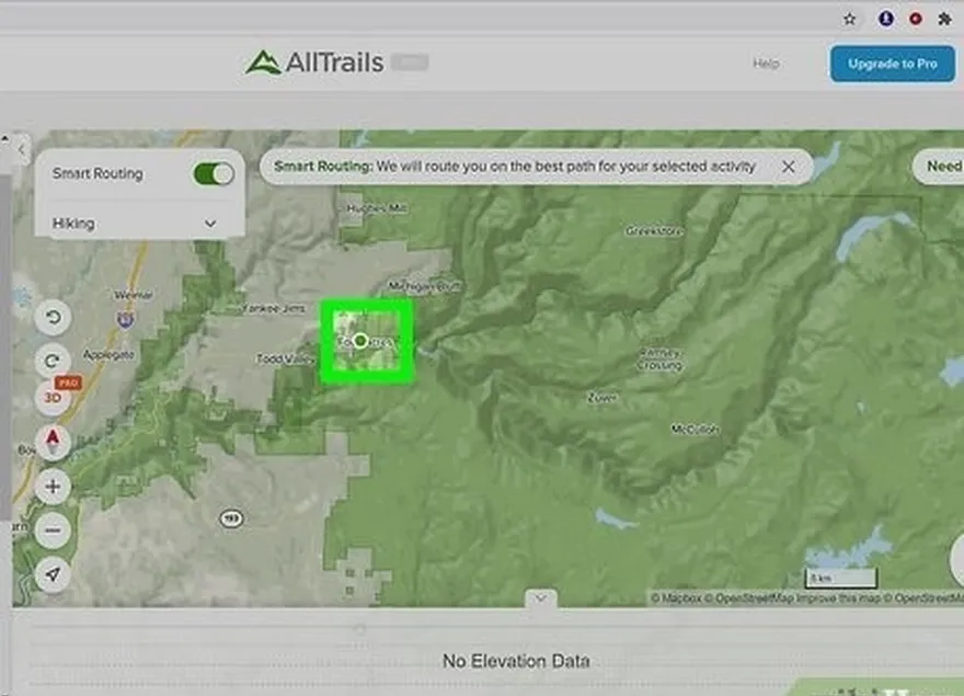 Etapa 4 Clique em um local no mapa para criar seu ponto de partida.