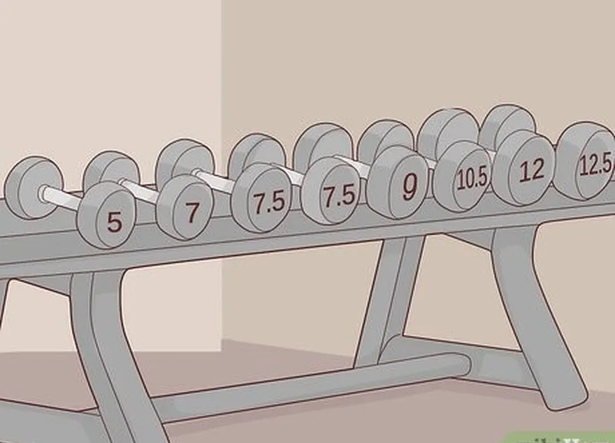 Passo 3 Escolha a quantidade de peso correcta.