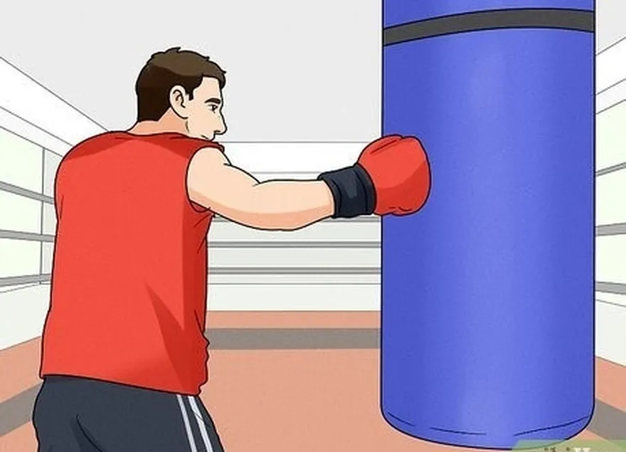 Passo 8 Treinar para o boxe para desenvolver o jogo de pés e a solidez dos golpes e bloqueios.