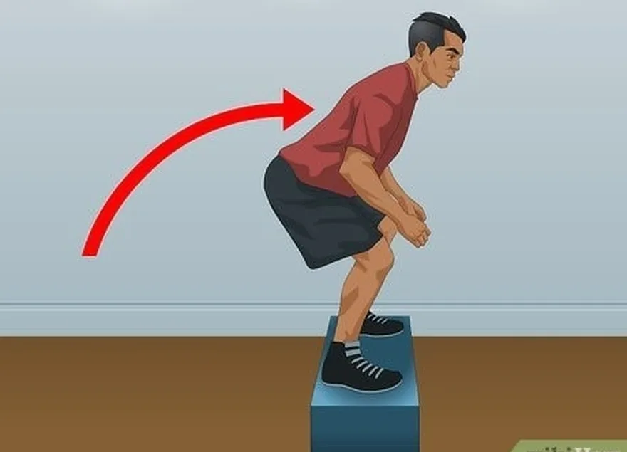 Etapa 3 Use box jumps e pliometria para aumentar a força e a potência das pernas.