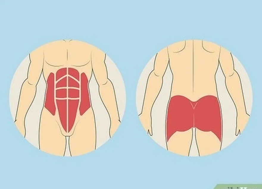 Mantenha o núcleo e os glúteos engajados para que você não't sag.