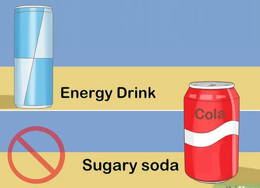 Etapa 2 Corte os refrigerantes açucarados e as bebidas energéticas.