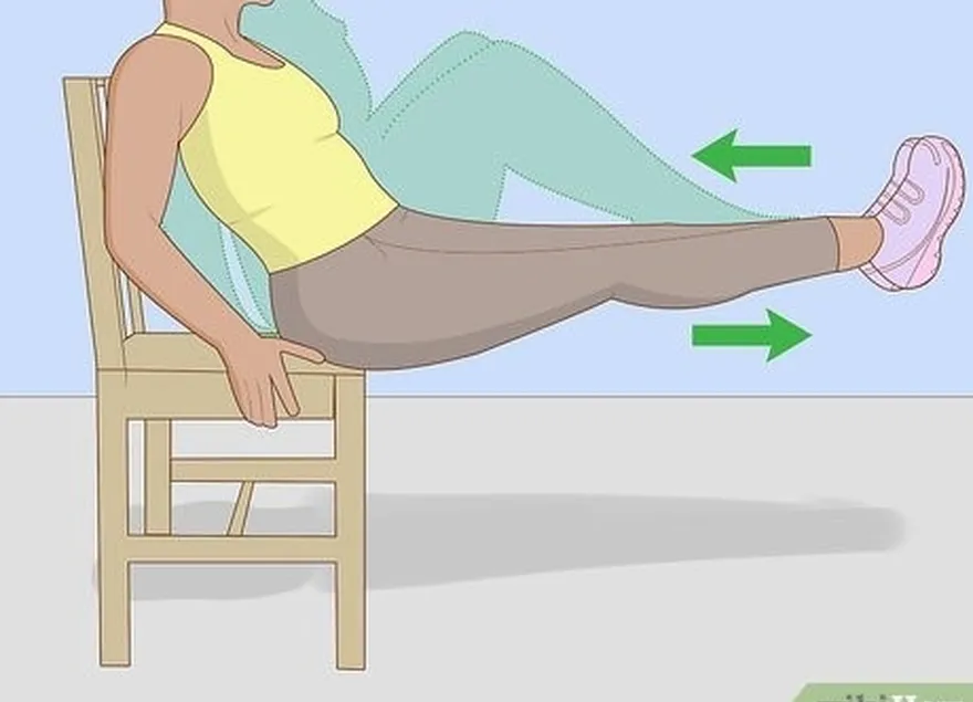 Etapa 6 Faça abdominais na cadeira.