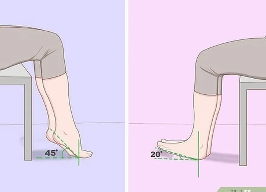 Etapa 3 Desenvolva a musculatura das pernas com elevações dos dedos dos pés e do calcanhar.