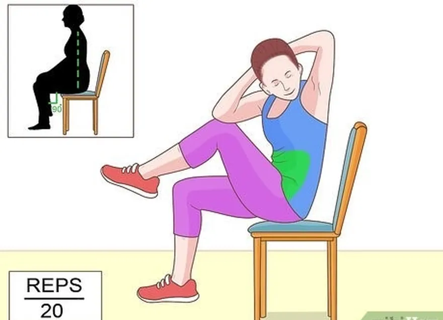 Passo 1 Faça abdominais modificados.