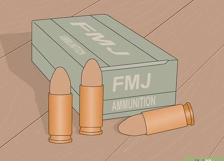 Passo 2 Escolha munições de treino para tiro ao alvo.