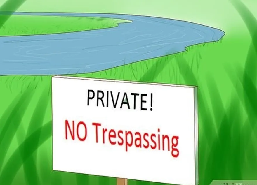 Etapa 3 Não't trespass private property without consent.