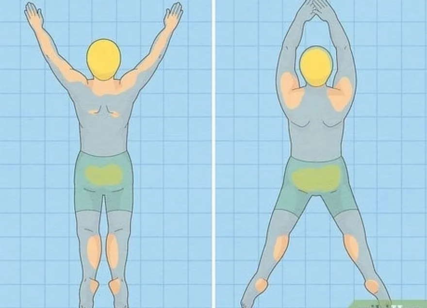 Etapa 3 Alternar entre estender os braços e as pernas em uma posição de flexão 