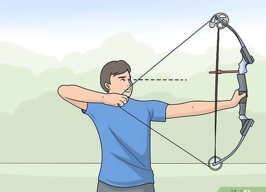 Etapa 1: Arremesse uma flecha e puxe o arco normalmente.