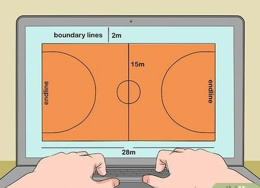 Etapa 3 Faça um desenho básico para o campo de jogo.