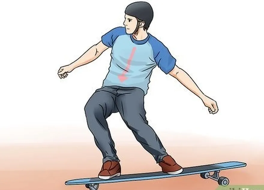 Etapa 2 Pratique o giro, ou carving, em seu longboard.