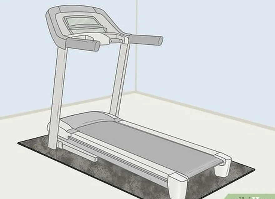 Etapa 3 Invista em um tapete de esteira para minimizar as vibrações.