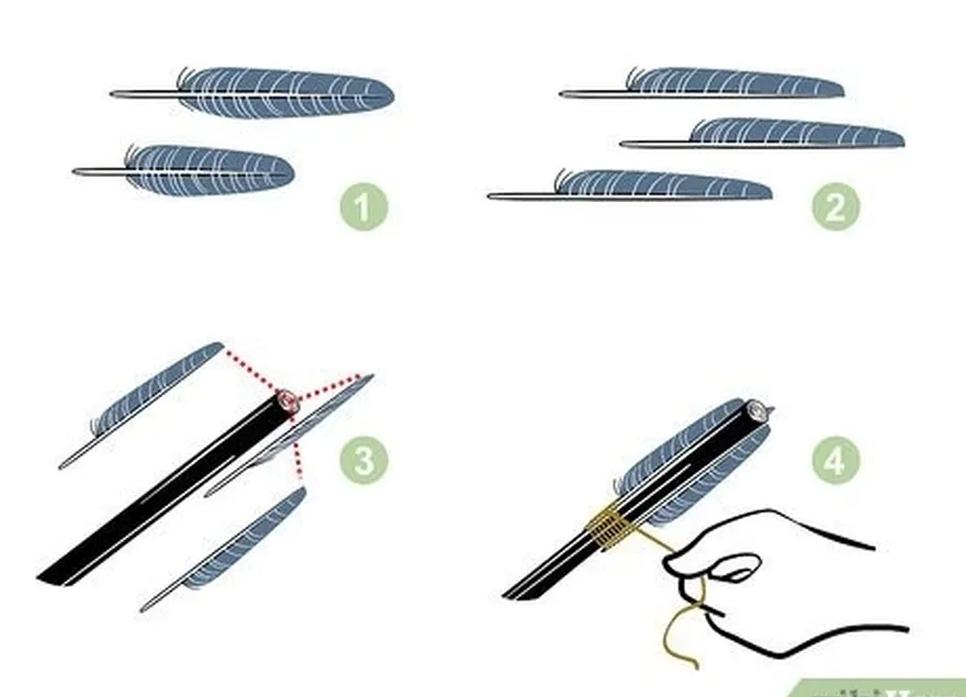 Etapa 5 Faça fletchings (opcional).