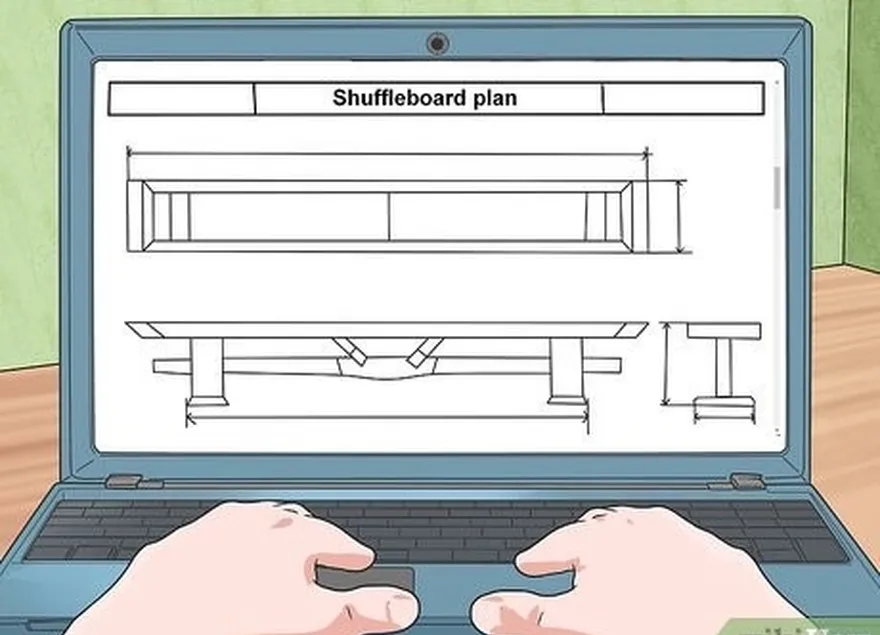 Passo 2 Planear ou encontrar as dimensões para cada parte da mesa.