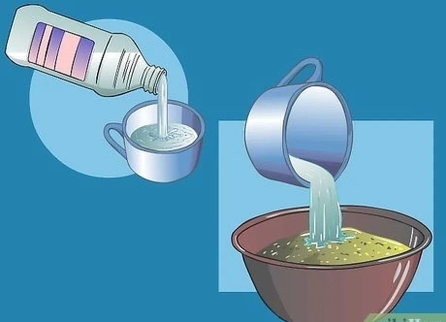 Etapa 4 Resfrie 2 1/2 xícaras (ou 600 ml) de álcool isopropílico ou desnaturado para cada 100 gramas (3,5 oz) de mistura de carvão vegetal/enxofre que tiver.