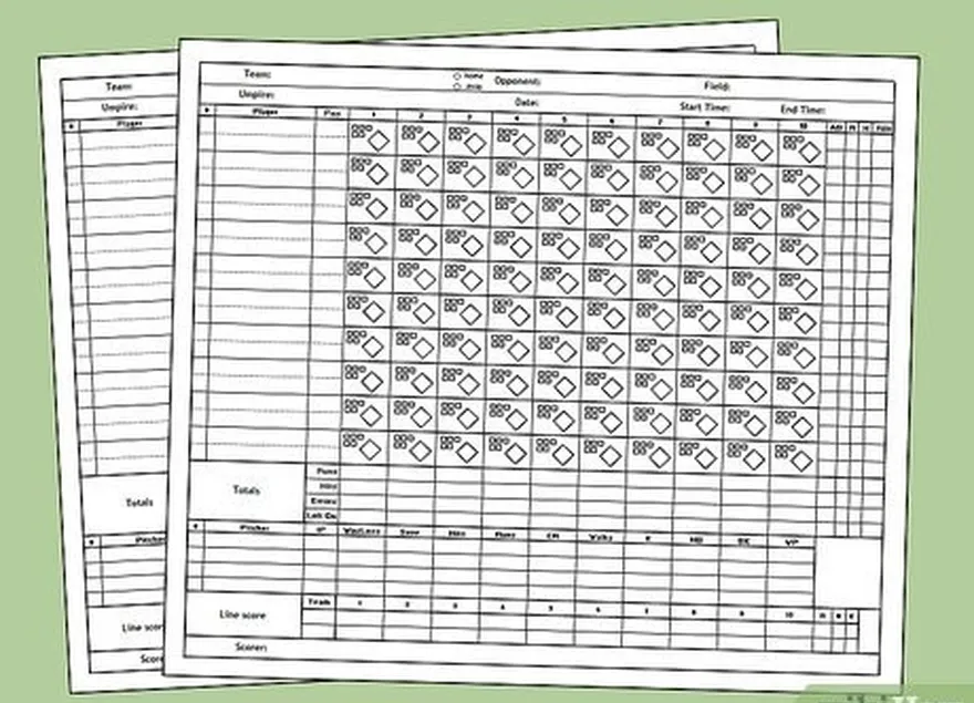 Etapa 1 Use um scorecard para prestar atenção ao jogo e aproveitá-lo mais.