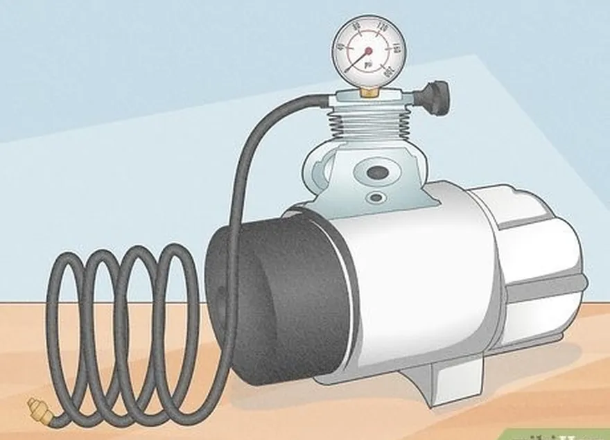 Etapa 2 Adquira um compressor de ar projetado para pintar iscas de pesca.