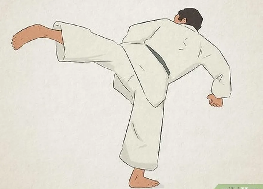 Ele's a martial arts move where you kick backward at your target.