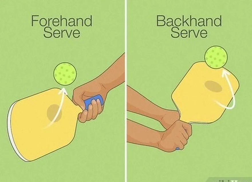 Etapa 3 Bata na bola com um movimento de forehand ou backhand.