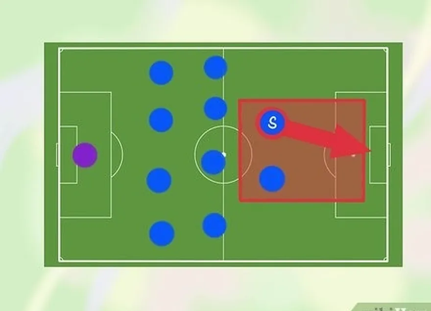 Passo 3 Controlar e dirigir o meio do campo de forma rápida e eficaz.