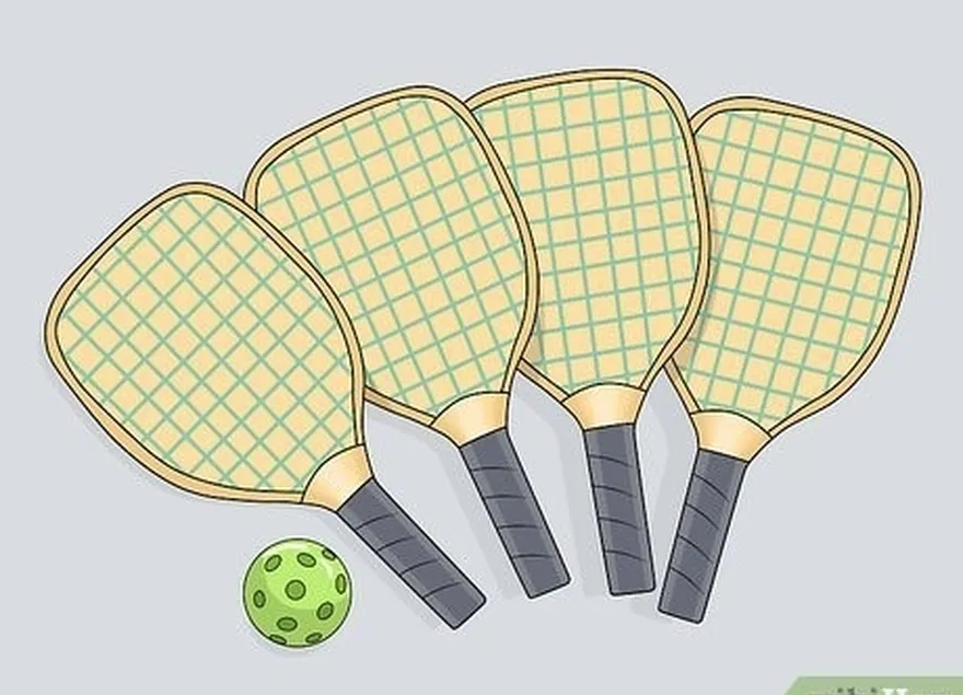 Etapa 3 Use uma bola de pickleball e peça a cada jogador que use uma raquete de pickleball.