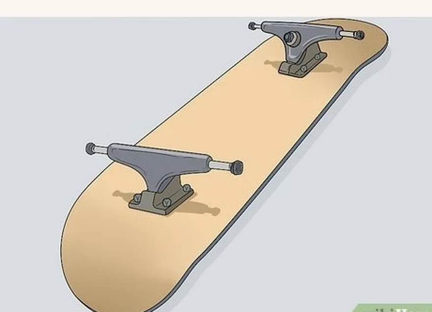 Etapa 3 Alinhe o caminhão's baseplate up with 4 bolts and attach the nuts.