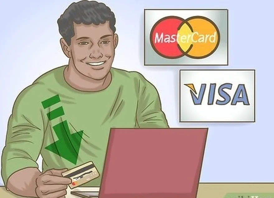 Etapa 3 Forneça um cartão Visa ou Mastercard para o pagamento da taxa de inscrição.